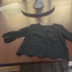 Banana Republic Black Lace Top